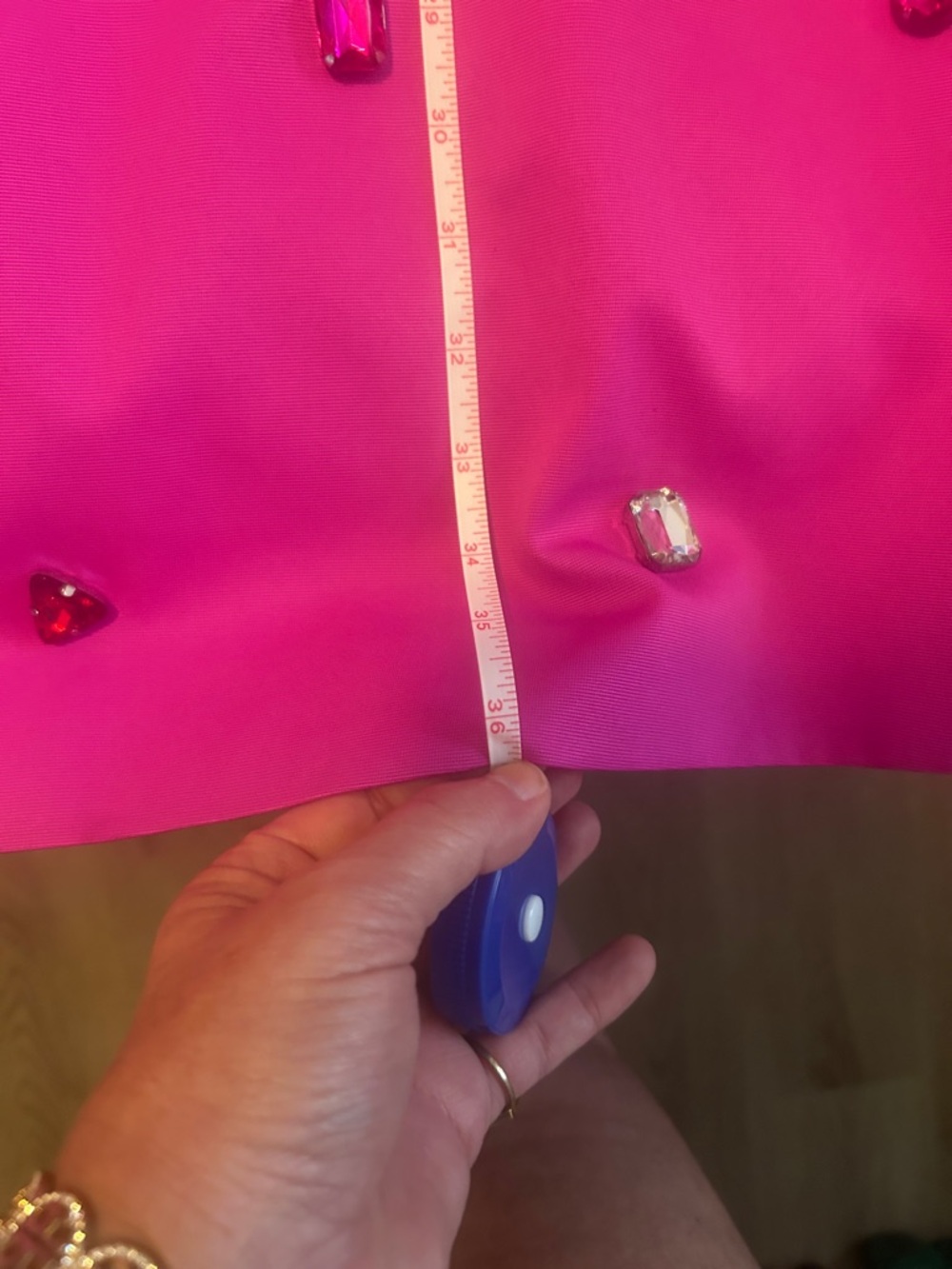 kate spade- Fuchsia Jewel-Embellished Halter Dress, W/ Bow Detail, NWT, Size 12 - Picture 14 of 14